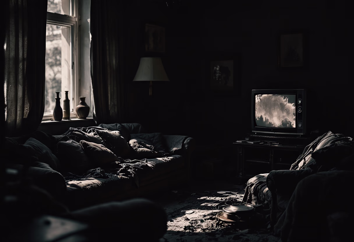 image of a living room before and after cleaning service